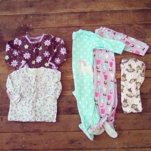 12M Baby Girl PJ Bundle